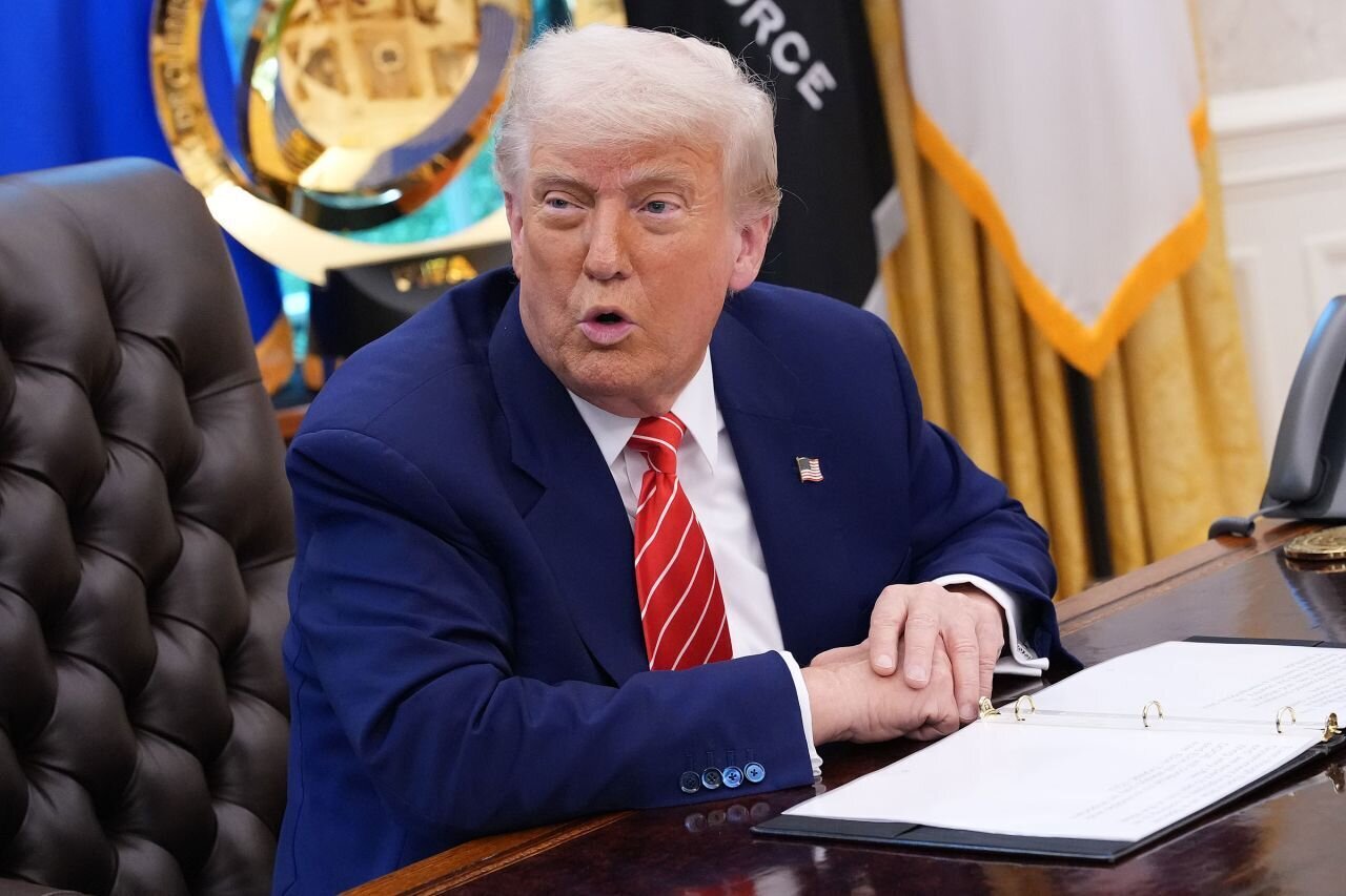 عکس | ترامپ دوباره در فینال یک مسابقه ورزشی عکس | ترامپ دوباره در فینال یک مسابقه ورزشی